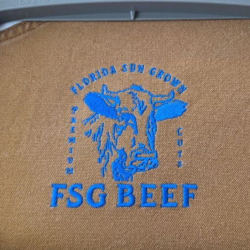 Embroidered apron with custom logo in Orlando, Florida